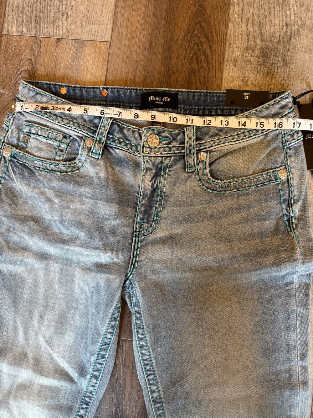Miss Me Piston Stitched Bootcut Jeans - Picture 9 of 13